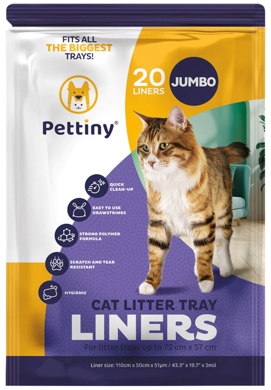Jumbo Cat Litter Box Liners (20 Pack)