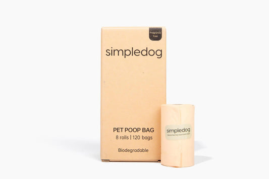 Biodegradable Dog Poop Bags (8 Rolls / 120 Bags)